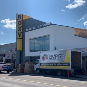Empire truck in front of Roxy theatre